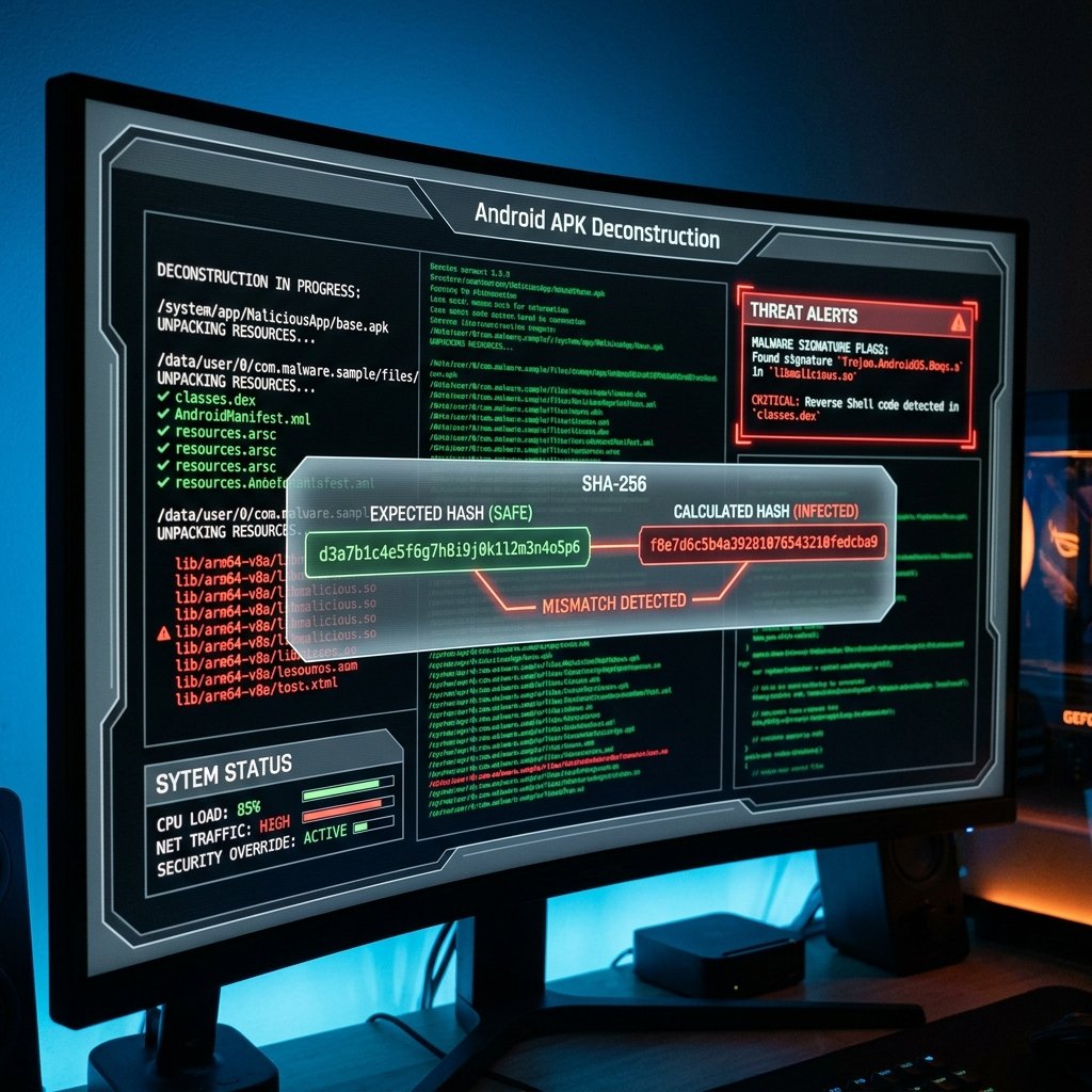 Static analysis interface representing anti-cheat signature scanning protocols