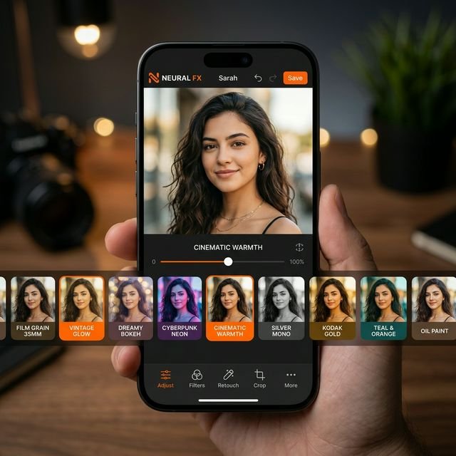 Hypic MOD APK premium filters library showing 200 plus AI effects