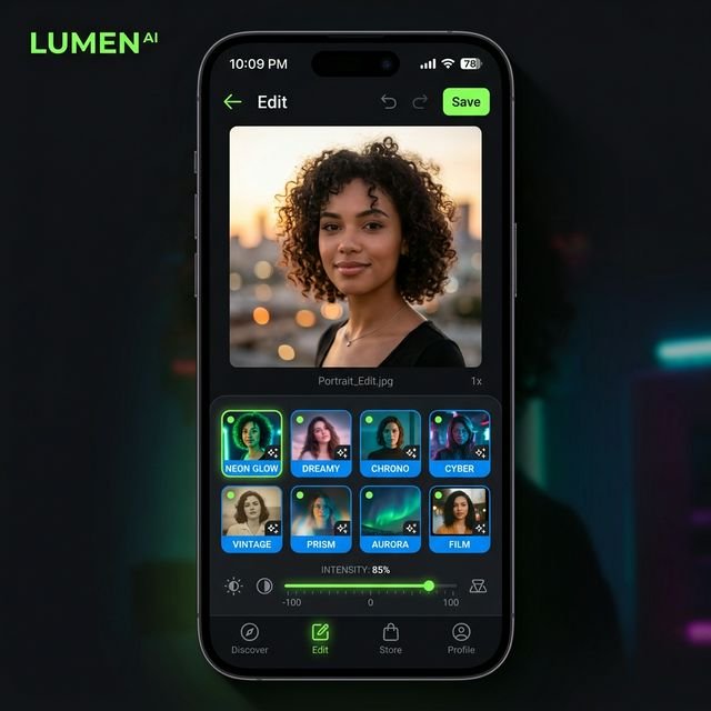 Hypic AI filters screen with over 200 premium filter options available