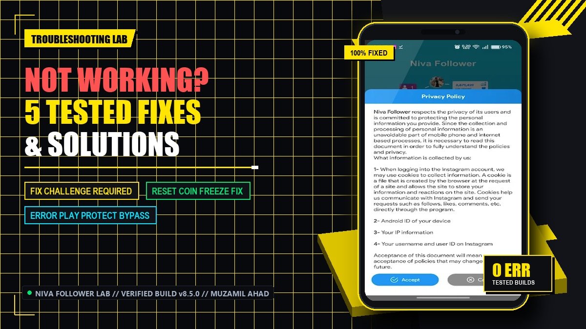 Niva Follower Not Working: 5 Common Problems and Proven Fixes